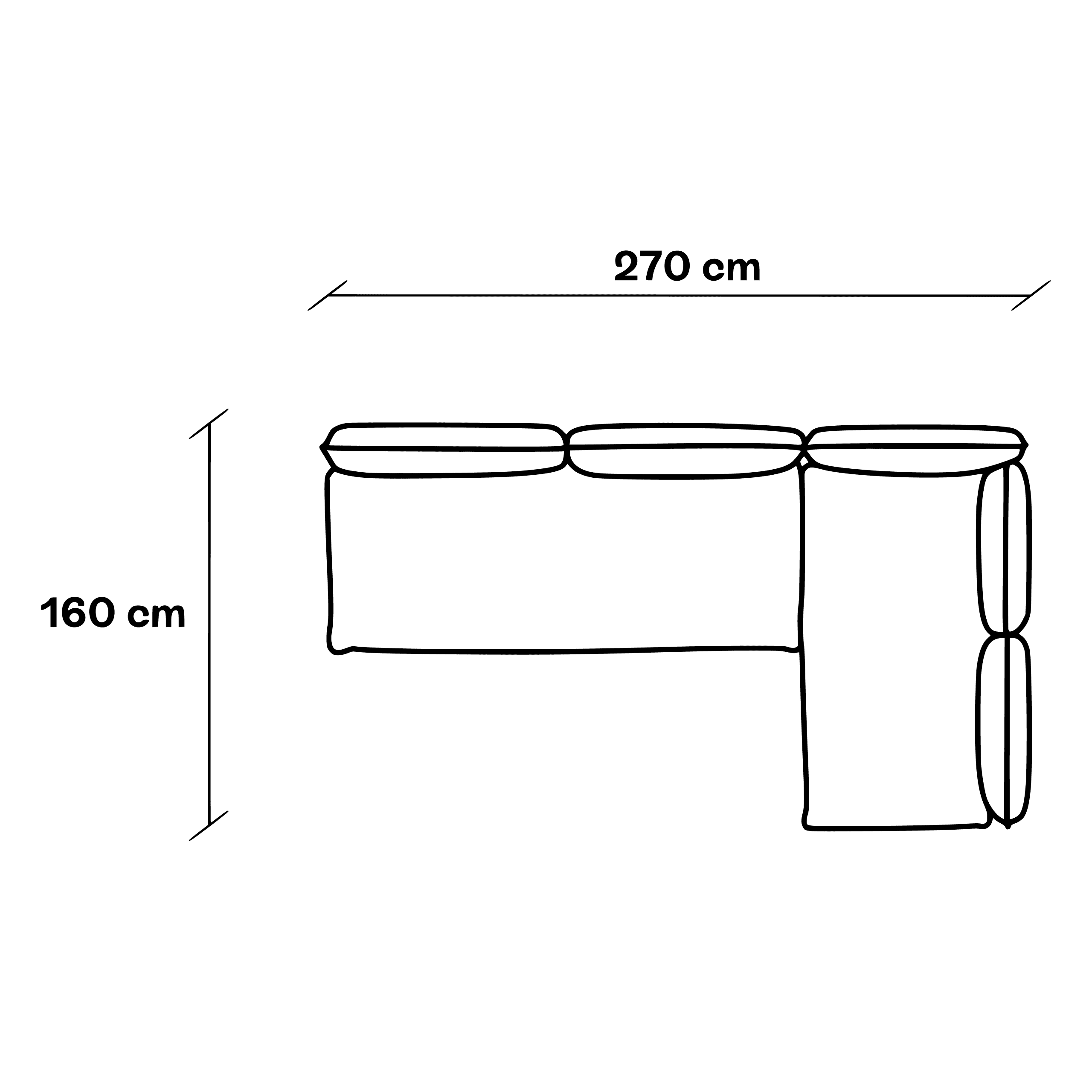 Hoekbank D + B