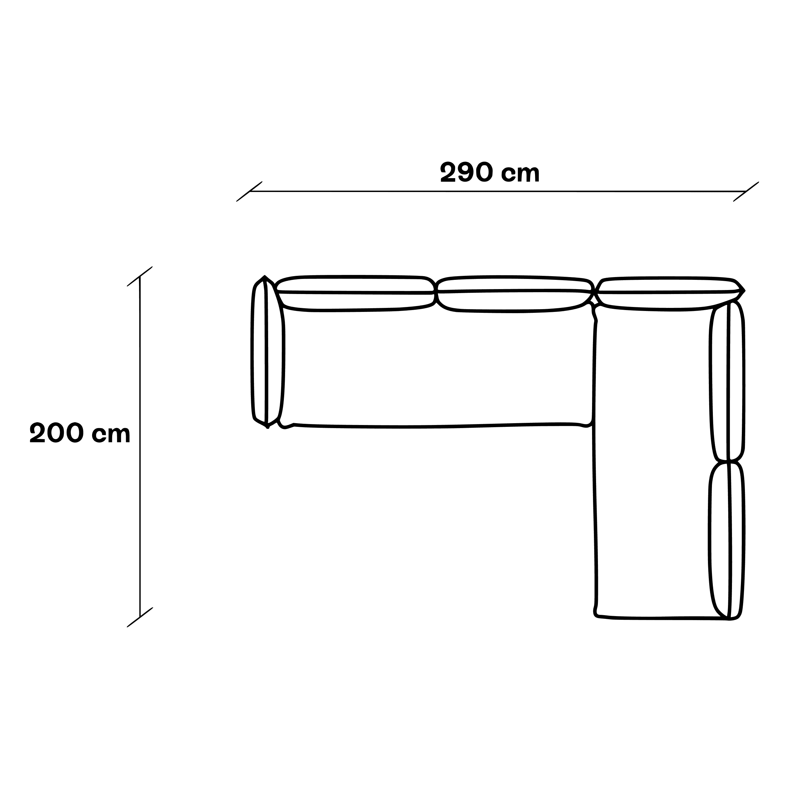 Hoekbank F + F