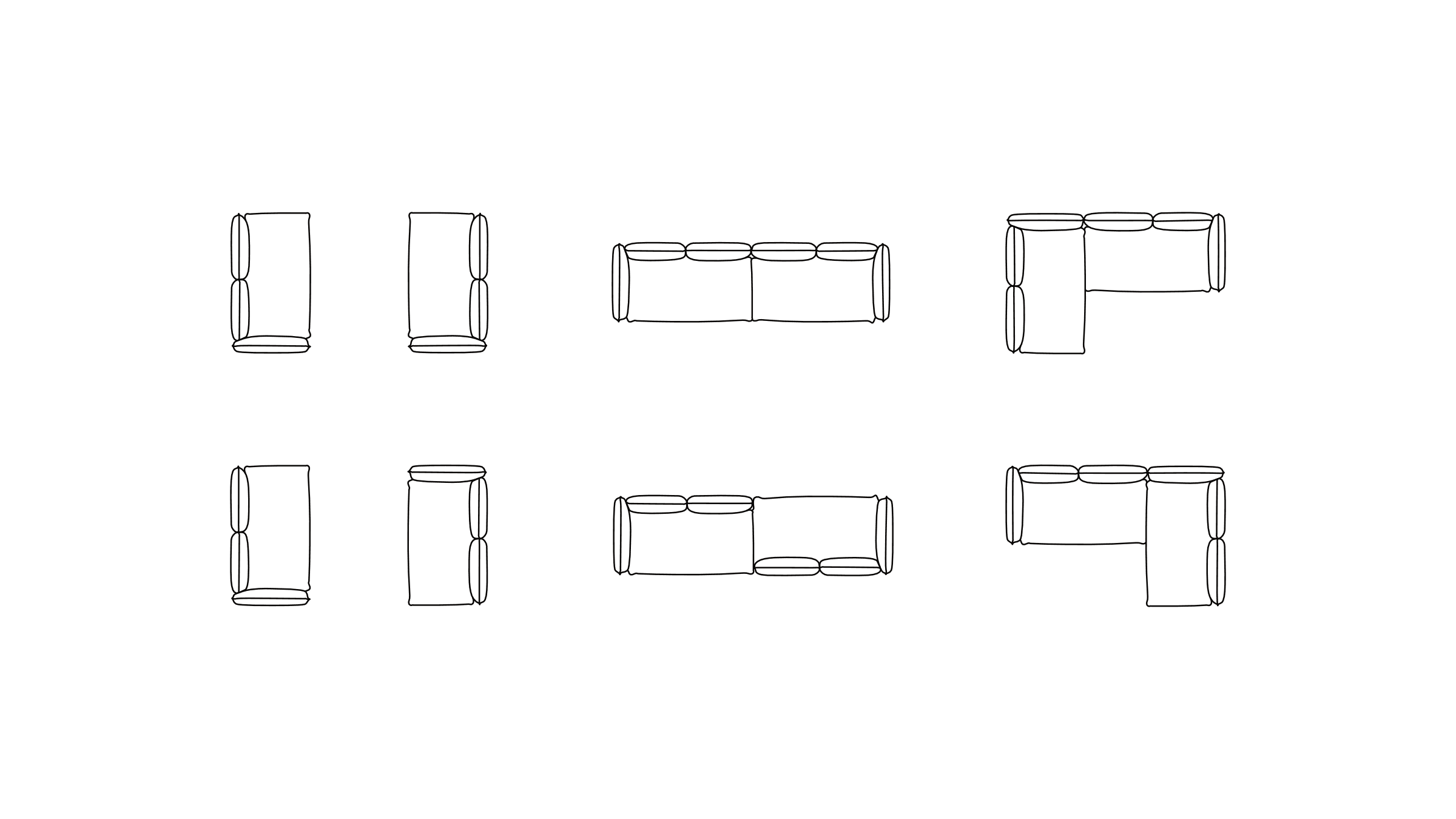 Kairos corner sofa left and right configuration